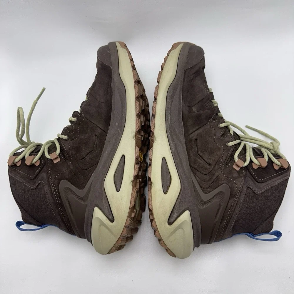 Hoka One One Kaha 3 GTX Men's Size 7D Walnut Oyster Hiking Boots 1162530 Shoes
